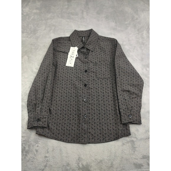 TWO 2 FLY Other - TWO 2 FLY Kids Western Cowboy Print Long Sleeve Button Up Shirt Size 6